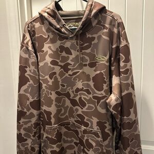 Drake Brown Camo Hoodie - XXL - Fleece Lined - Like New